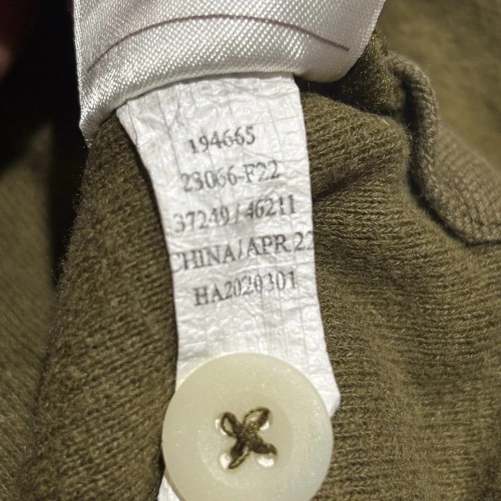 REI Wallace Lake Hemp/Cotton pullover Olive Green  XL